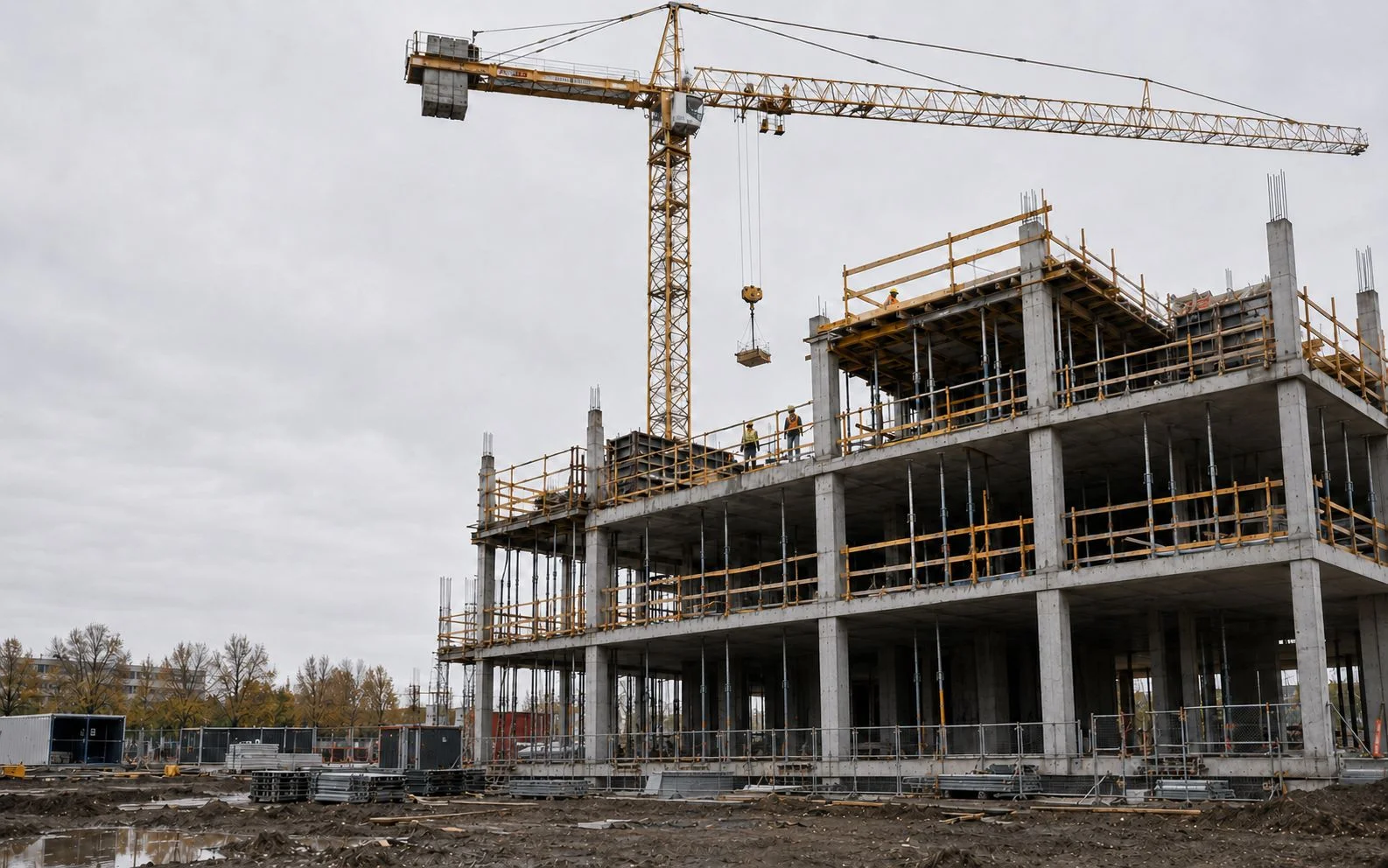 Working construction site